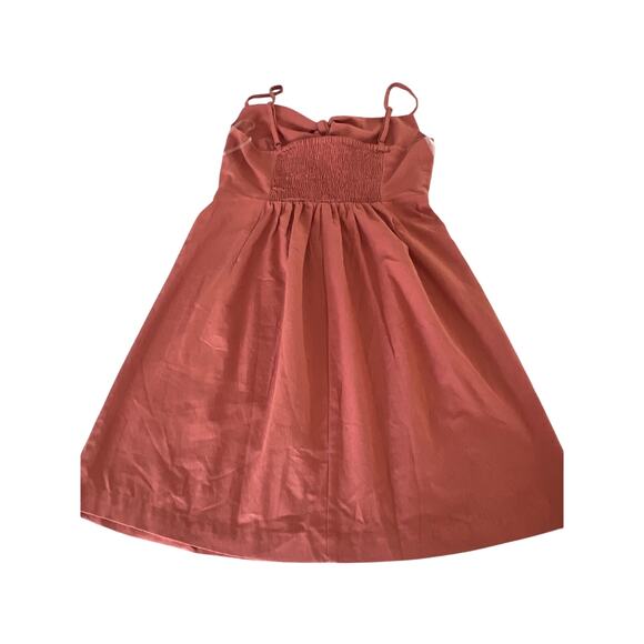 Derek Heart Clay Cotton Sundress Mini Summer Dress Junior Size Small Smocked - Picture 4 of 9